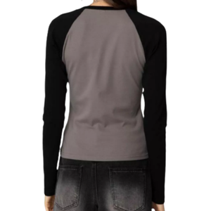 Camiseta de Manga Larga para Mujer, Ecológica y Moderna, 100% Algodón Jersey, Teñido Liso, Secado Rápido y Transpirable, Diseño Primavera/Verano - Product Image 6