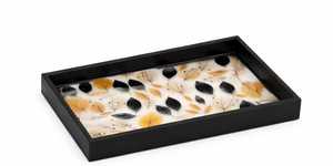 Luxury Art Wooden Serving Tray <b>Set</b> – Decorative <b>Nesting</b> <b>Coffee</b> <b>Table</b> Trays with Handles - Product Image 5