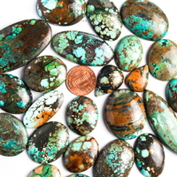 Prix de gros exclusif naturel 100% Bao Canyon Turquoise Cabochon multi forme pierre précieuse semi-précieuse en vrac pour la fabrication de bijoux