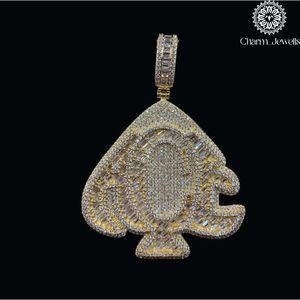 เครื่องประดับ Charm_Jewells ชุบทอง 18K เงินแท้ 925 ประดับเพชรโมอิสซาไนต์ทรงกลม ดีไซน์แบบ Hip Hop รับรองโดย IGI สินค้าหรูหราสำหรับทุกเพศ เหมาะสำหรับใส่ทุกวัน - Product Image 5