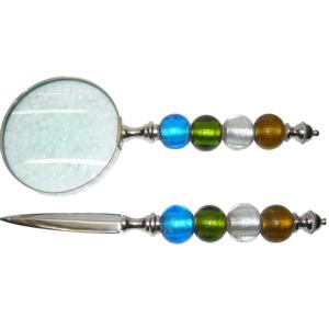 Lupa de cristal de ojo de Metal de bronce antiguo artesanía india aspecto Vintage artículo de lujo al por mayor 2025 nuevo diseño de buena calidad - Product Image 1