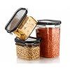 BPA-Free Airtight Food Storage <b>Containers</b> with Clip Lock Lid , Leakproof <b>Plastic</b> Kitchen Storage Jars for grains, snacks,etc. - Product Image 4
