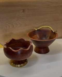 Bol en bois artistique pour une mise en scène de table d'occasion spéciale, rehaussant l'attrait visuel grâce à la beauté du bois naturel - Product Image 6
