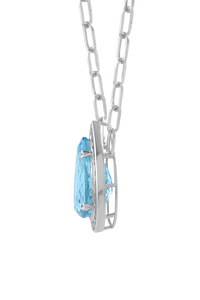 Colgante de Topacio Azul en Plata de Ley 92.5 KLSP-50582 - Product Image 3