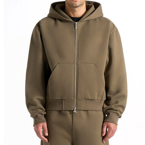 Professional Manufacturer Men Zipper Tracksuit With Logo Heavyweight Cotton Material Oversize Tracksuits With Private Label - Product Image 4