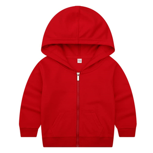 Sweat-shirt à capuche zippé pour enfants en coton et polyester, uniformes scolaires pour garçons et filles - Product Image 6