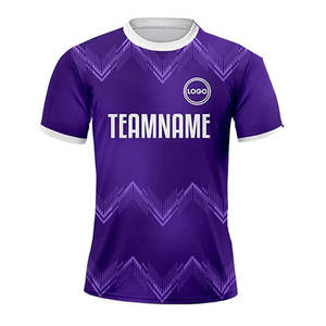 Última Tendencia en Camisetas de Fútbol Americano Personalizadas, 100% Poliéster, Servicio OEM, Camiseta con Logotipo para Hombre, Protección UV para Verano - Product Image 1