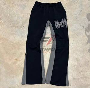 Conjunto Deportivo de Forro Polar Unisex de 2 Piezas con Estampado Gráfico Invernal, Sudadera con Cierre y Pedrería, Pantalones Jogger Acampanados, Ecológico y Transpirable, Talla XS - Product Image 3