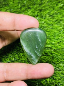 FAIJAN GEMS Cabujón de Serpentina Verde Natural para Envolver con Alambre, Forma de Pera, Cristales Curativos para Joyería, Tercera Parte - Product Image 2