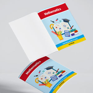 Service d'impression de cahiers de mathématiques scolaires A4 personnalisés avec reliure parfaite fournie en usine pour les établissements d'enseignement et les étudiants - Product Image 2