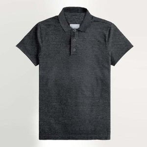 <b>Charcoal</b> Grey Custom Color Custom Logo Men's & Women's Business Style Knitted 100% Cotton Quick Dry Short Sleeve <b>T</b>-<b>Shirt</b> - Product Image 1