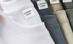 เสื้อยืดคุณภาพสูงทรงหลวมแบบดรอปโชว์เดอร์เนื้อผ้าหนา |   ผ้าฝ้าย 100% ทรงปกติ ผ้าถักลายกราฟิกวินเทจแบบรีดร้อน สไตล์สตรีทแวร์ - Product Image 6