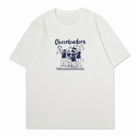 Vêtements pour hommes personnalisés en coton épais 230 GSM, coupe droite oversize, imprimé lettres, délavé à la pierre, style industriel chic, tendance avant-gardiste