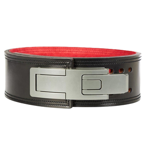 Weightlifting Power Lifting Cowhide Leather Lever Belt-Non-Slip Breathable Adjustable Waist <b>Trainer</b> for Gym Training - Product Image 1