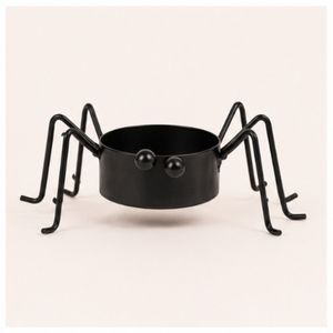 Portavelas de Metal Negro Mate Hecho a Mano, Diseño de Araña, para Decoración del Hogar y Fiestas de Halloween, Venta al Por Mayor - Product Image 5