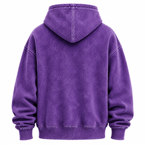 Sweat à capuche vintage délavé de qualité supérieure, coupe oversize, en molleton de coton épais, style streetwear, fabricant OEM ODM - Product Image 6