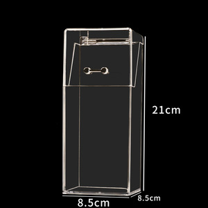 Acrylic Makeup Brush Holder with Dustproof Cover Large Capacity Cosmetic <b>Storage</b> Box <b>for</b> <b>Dressing</b> <b>Table</b> - Product Image 6