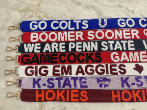 สายกระเป๋าถือแบบมีลูกปัดปักลาย ปรับความยาวได้ สายสะพายไหล่แบบกว้าง สายสะพายข้างแบบเปลี่ยนได้ พร้อมตัวล็อคโลหะแบบก้ามปู - Product Image 3