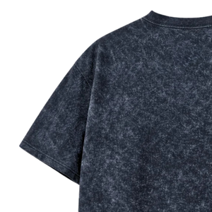 Mens Oversized Acid Wash Graphic <b>T</b>-<b>Shirt</b> Crew Neck Short Sleeve Drop Shoulder Vintage <b>Guitar</b> Feather Print Casual Streetwear - Product Image 4