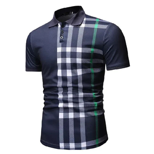 T-shirt de pêche à manches courtes pour homme, coupe classique, design tricoté décontracté, respirant, motif color block blanc, noir, rouge - Product Image 2