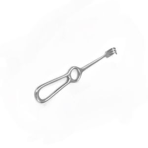 Écarteur Volkmann à 3 branches, à bout arrondi, en acier inoxydable, instrument chirurgical manuel certifié CE pour les procédures sur les tissus osseux et articulaires - Product Image 1