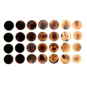 กระดุมเขาควายขัดเงาธรรมชาติ เป็นมิตรกับสิ่งแวดล้อม รูปทรงกลม ไม่มีรู จากอินเดีย สีดำคุณภาพสูง - Product Image 1