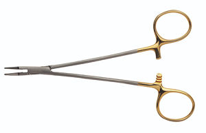 Porte-aiguille chirurgical dentaire en tungstène T.C. Porte-aiguilles en carbure Ryder, droit et courbé, en acier inoxydable, service OEM - Product Image 6