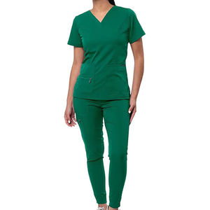 Nouvelle Collection 2025 – Tenues Médicales Élégantes pour Femmes – Uniformes d'Infirmières en Jersey Couleur Unie – Fabrication OEM Disponible - Product Image 1