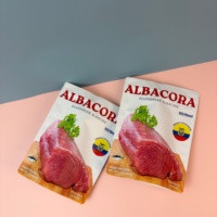 Frozen Food Packaging Bag Low Temperature Resistant High Impact Strength Plastic Frozen Pork Meat Packaging Bag MOQ 100pcs