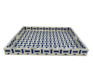 Bandeja Moderna con Incrustaciones de Hueso - Artículo Decorativo Rectangular Multifuncional de Alta Calidad Personalizado para Fiestas, Restaurantes y Hoteles - Product Image 2