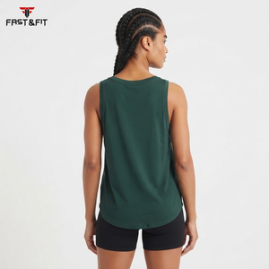Camisetas de Tirantes de Alta Calidad, Tejidas, 100% Algodón, Lisas, sin Mangas, para Gimnasio, Personalizadas, de Verano, Casuales, de Color Sólido, para Mujer - Product Image 2