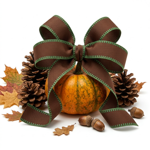 Ruban gros-grain plissé vert turquoise de 25 mm, 100 % polyester, pour décorations de Noël et scrapbooking – Fournisseur d'usine - Product Image 4