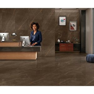 Azulejos de cerámica antideslizantes para suelo, azulejos de cerámica de cuerpo completo, 32x64, 800x1600mm, Color negro, 80x160cm, Diseño Popular - Product Image 5