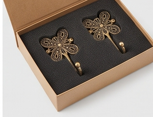 Artisanal Antique Brass Flower Wall <b>Hook</b> Metal Decorative Single <b>Hook</b> Durable Material For Clothing Rust Resistant Design - Product Image 6