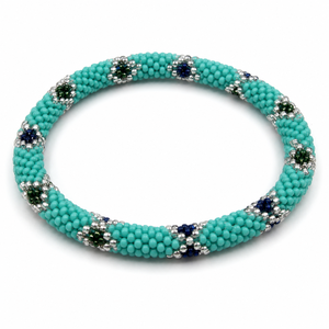 Handmade Nepal Japanese Crystal Seed <b>Bead</b> <b>Bracelet</b> for Women Gold Tone Woven Religious Number Pattern Wholesale Jewelry - Product Image 3