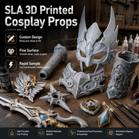 Accessoires de jeu cosplay imprimés en 3D sur mesure SLA avec détails fins de haute précision, légers, fabriqués au Guangdong pour le divertissement