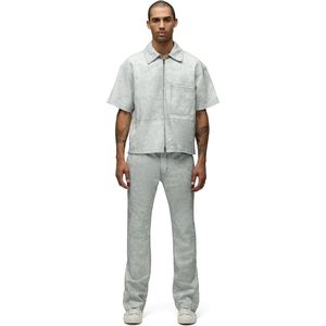 เสื้อเชิ้ตหนังแท้แขนสั้นคุณภาพสูงแบบใหม่สำหรับผู้ชาย รับผลิตแบบ OEM ODM และสั่งทำได้ - Product Image 6