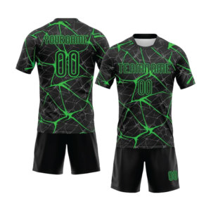 Ensemble Maillot et Short Personnalisé OEM pour Uniformes Sportifs d'Entreprise – Polyester Imprimé par Sublimation, Séchage Rapide, Idéal pour Événements d'Équipe et Événements d'Entreprise - Product Image 3