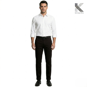 <b>Men</b> Slim Fit Button Fly Mid Waist Chino Pants Casual Business Cotton <b>Stretch</b> Trousers OEM ODM - Product Image 3