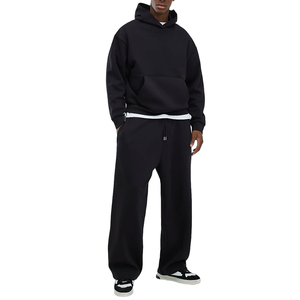 Conjunto de Sudadera con Capucha Oversize y Pantalones Jogger Unisex para Hombre, Estilo Streetwear, Ecológico, Transpirable, Lavado Ácido, Liso, Personalizado - Product Image 1