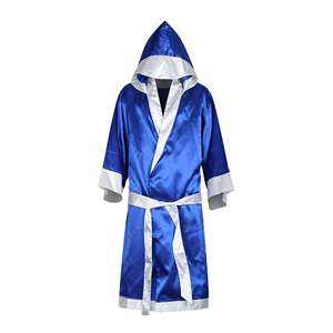 Bata de boxeo personalizada al por mayor con capucha, ecológica, suave, de alta elasticidad, antideslizante, profesional, de longitud completa, protectora y duradera. - Product Image 5