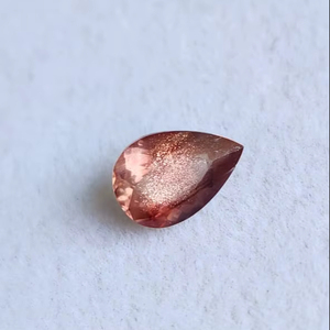 Piedra de Sol de Oregón Rosa Natural Brillante, Corte Schiller, 6X8MM, 100% Natural, Forma de Pera, Facetada, Gema Suelta de Oregón para Joyería - Product Image 4