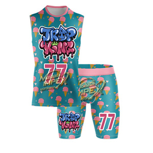 Mashadi IMPEX JRKP YSAR Sublimated Flag Football Jersey Set 77 <b>Ice</b> for Pattern Sleeveless Quick Dry Unisex Children - Product Image 6
