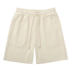 Men Cargo Shorts Solid Color Mid Waist Drawstring Quick Dry Oxford Fabric Casual Bermuda Style 100% Polyester - Product Image 3