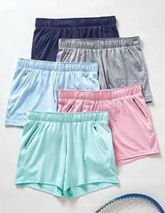 Shorts de Yoga de Cintura Alta Personalizados para Mujer, Control de Abdomen, Sin Costuras, Transpirables, para Gimnasio, con Bolsillos, Color Sólido - Product Image 2