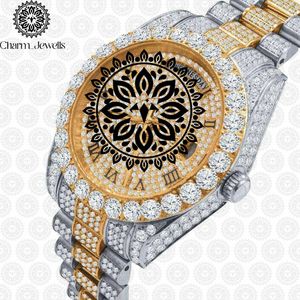 Reloj de Lujo Charm_Jewells de Acero Inoxidable, Esfera Redonda de 38 mm con Incrustaciones de Diamantes, Cuarzo Analógico, Correa de Moda para Mujer de 18 mm - Product Image 5