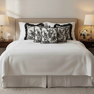 SOGA 6-Piece Pillow <b>Cover</b> Set Vintage Floral Decorative 2 <b>Black</b> Floral <b>Cushion</b> Cases Floral Decorative 2 <b>Black</b> Floral <b>Covers</b>" - Product Image 4