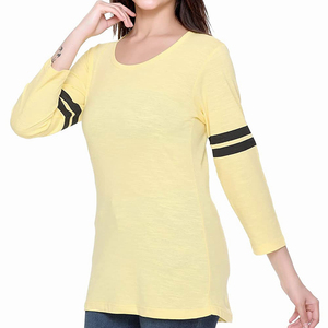 Últimas Camisetas de Manga Larga para Mujer al por Mayor 2026, Camisetas Cortas de Alta Calidad, Suaves para Uso Diario, Camisetas de Algodón para Mujer - Product Image 2