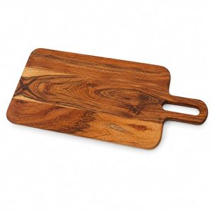 Planche à fromage personnalisée en bois d'acacia avec poignée, plateau de service en bois pour la cuisine et les fêtes - Product Image 4