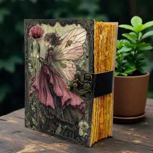 Grimoire en cuir fait main – Livre de sorts vierge, Journal de sorcellerie, Carnet Wiccan Pagan, Journal quotidien de magie - Product Image 2